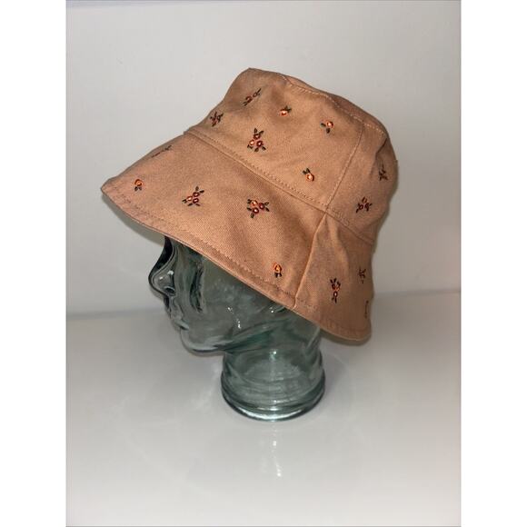 Wild Fable Unisex Daisy Bucket Hat‎ Adjustable Tie Beach Neutrals Travel Summer - Picture 5 of 5